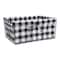 DII® Black & White Checkered Chicken Wire Basket 5 Piece Set